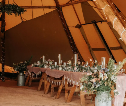 Swanley Meadows Congleton Outdoors Cheshire Tipi Wedding Venue